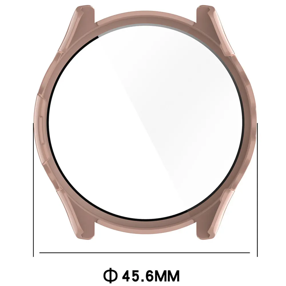 PC Watch Case + Glass Film For Garmin Forerunner 165 Screen Protector Cover With Tempered Glass Frame For Forerunner 165 Cases