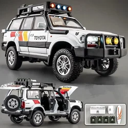 1:24 Land Cruiser LC80 SUV Alloy Diecast Model Off-road Vehicle Toy Model Collect Display Ornament Children Toy Present