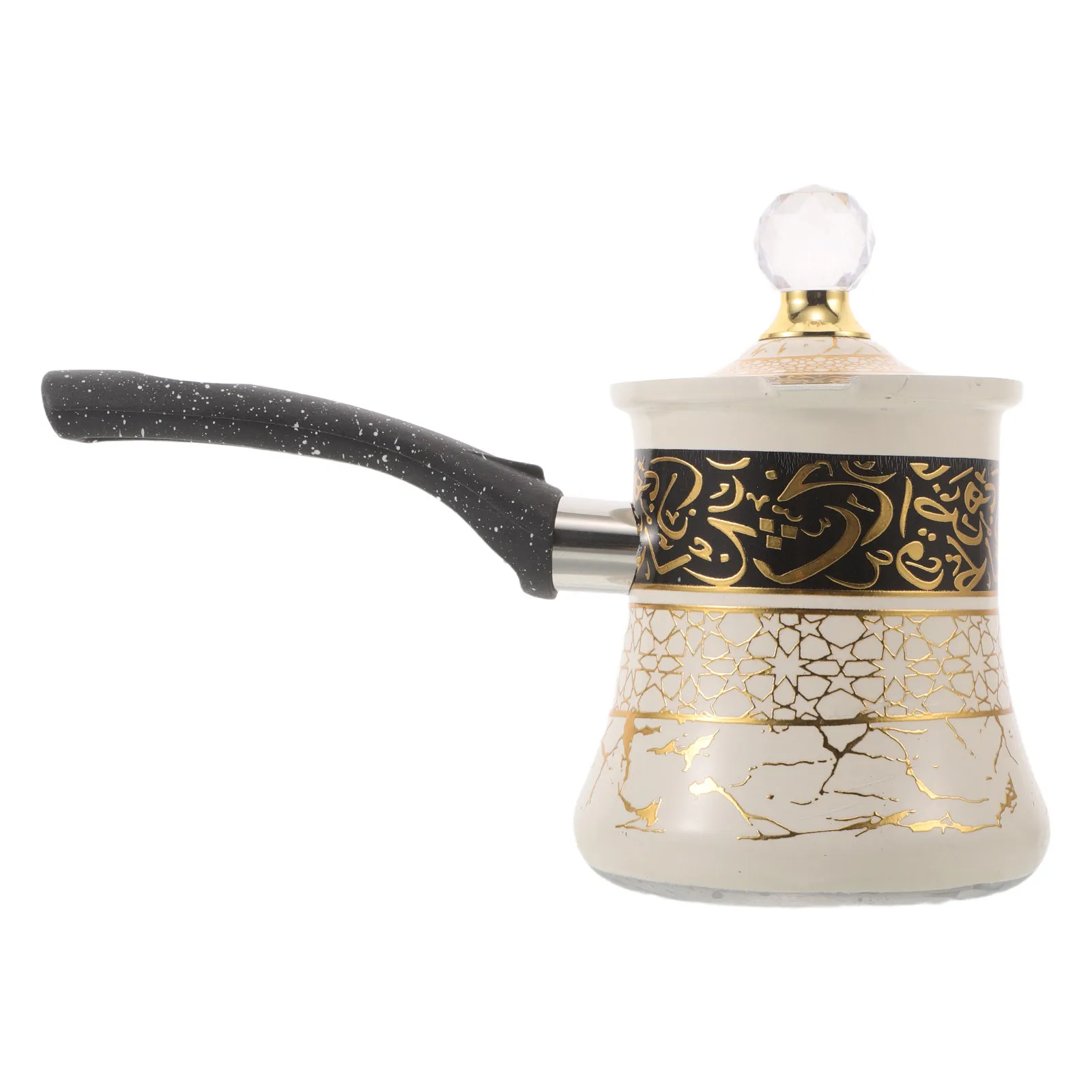

Turkish Coffee Pot 550Ml Stainless Steel Vintage Stovetop Warmer for Milk Chocolate Melting Sauce Heating Coffee Brewer