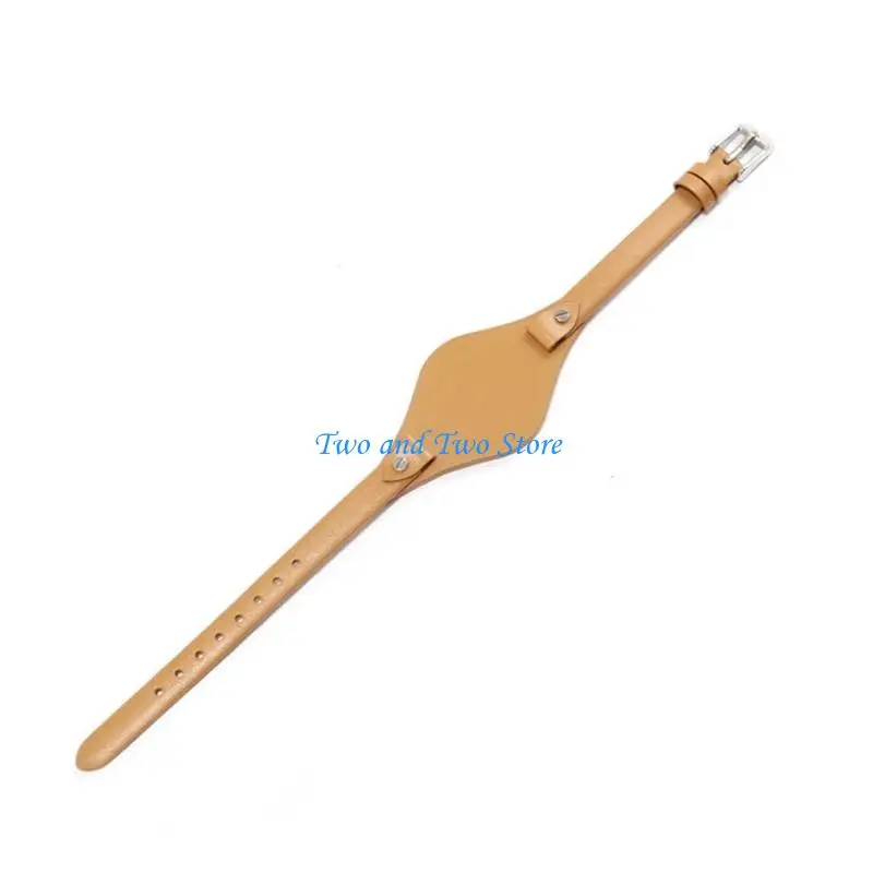 

HX6F Soft Calfskin Adjustable Watch Strap For Formal Casual Wear Lightweight Allergy resistant Design Leather Watch Strap