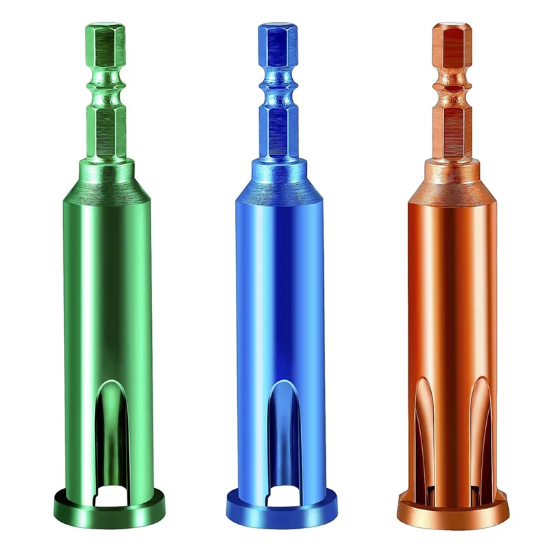 

COME 3PCS Wire Twisting Tool Cable Wire Stripper And Twister For Electrical Power Drill, 3 Way/ 5 Way Wire Stripping Tool Easy T