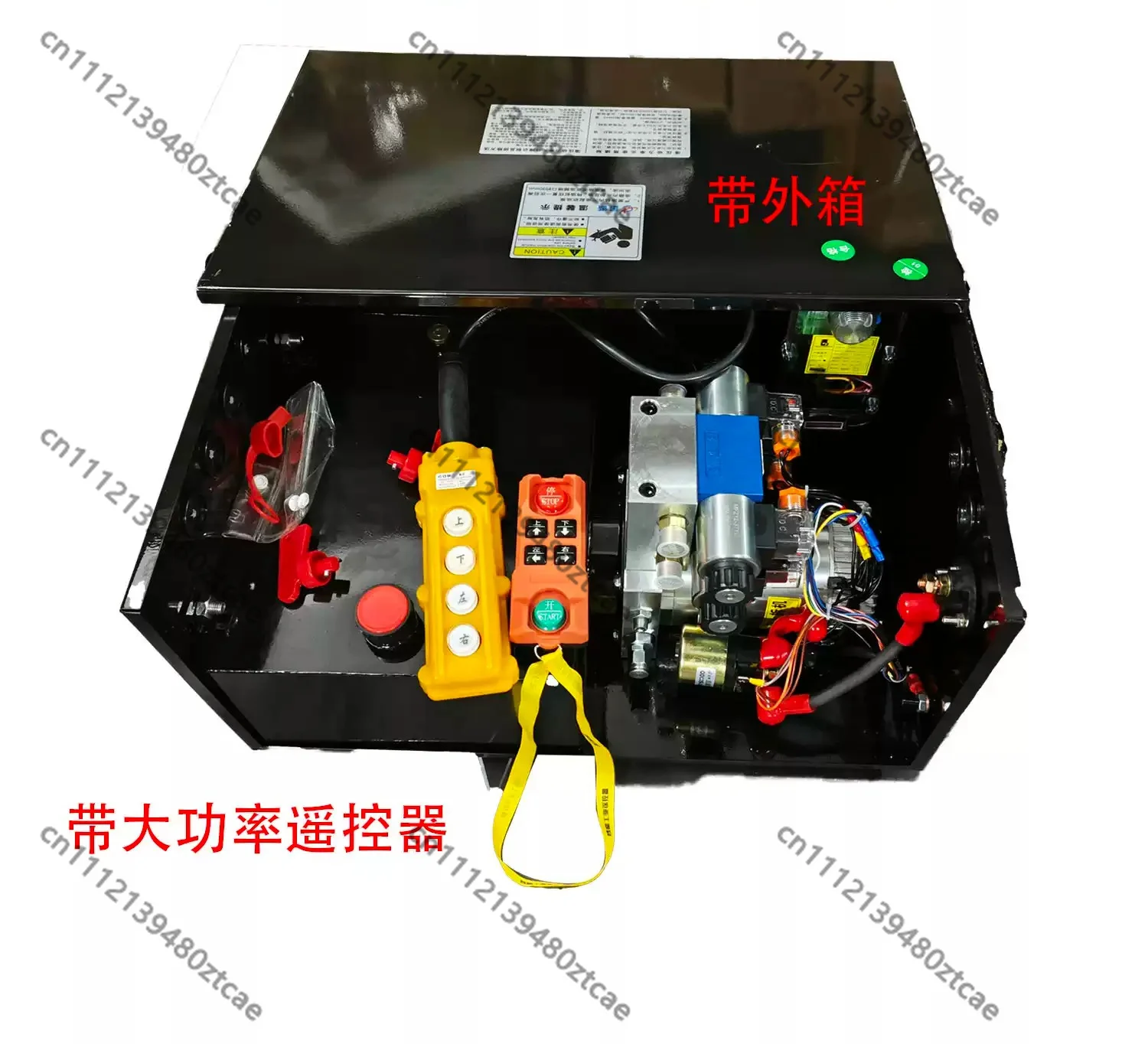 Hydraulic Power Unit With Outer Tank & Wireless Remote For Flatbed Truck Wing Lift Loading Ramp Lifting Drive Hardware Parts
