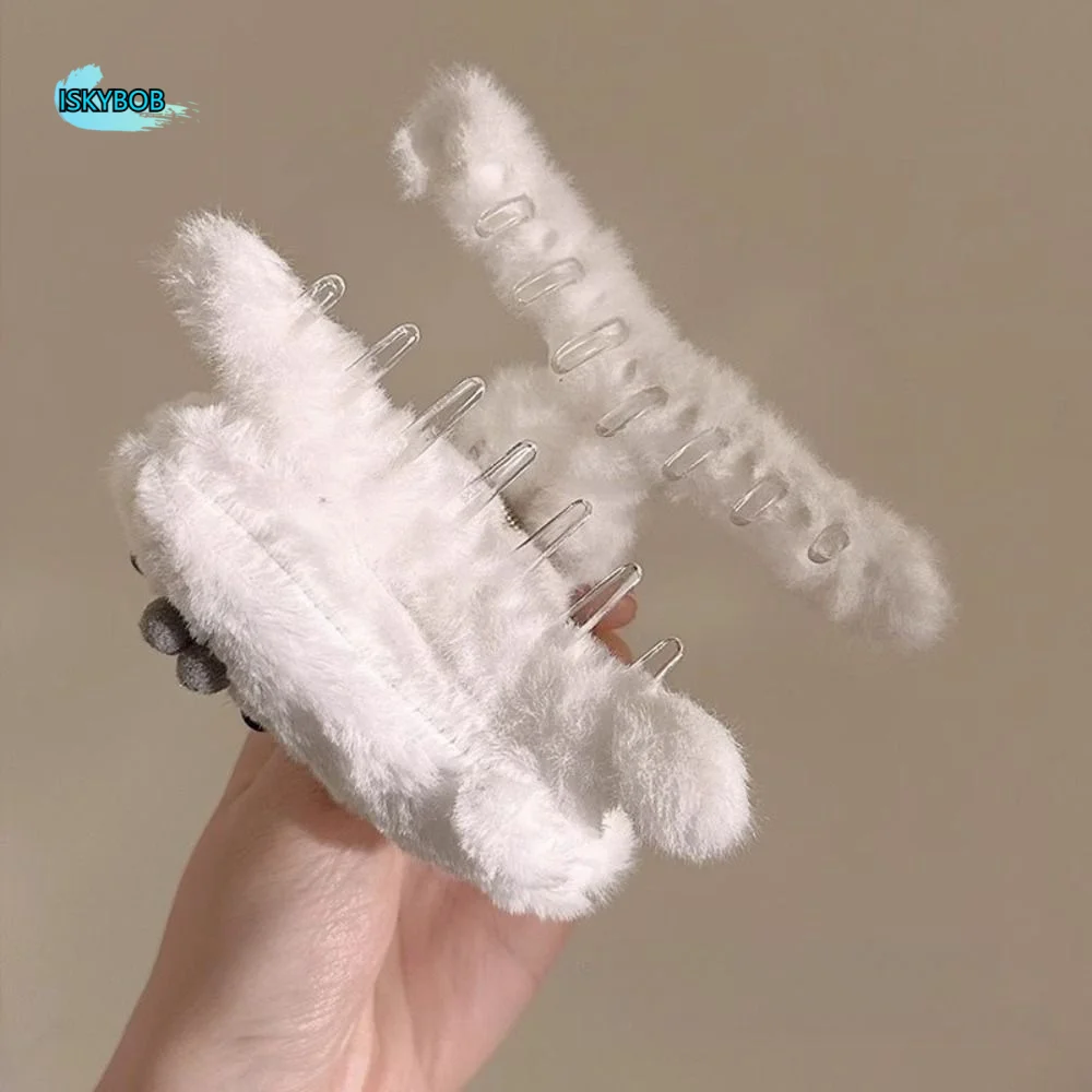 

Personalized Animals Little Seal Hair Claw Hairpin Cute Plush Hair Clip Headdress Korean Style Large Shark Clip Girl