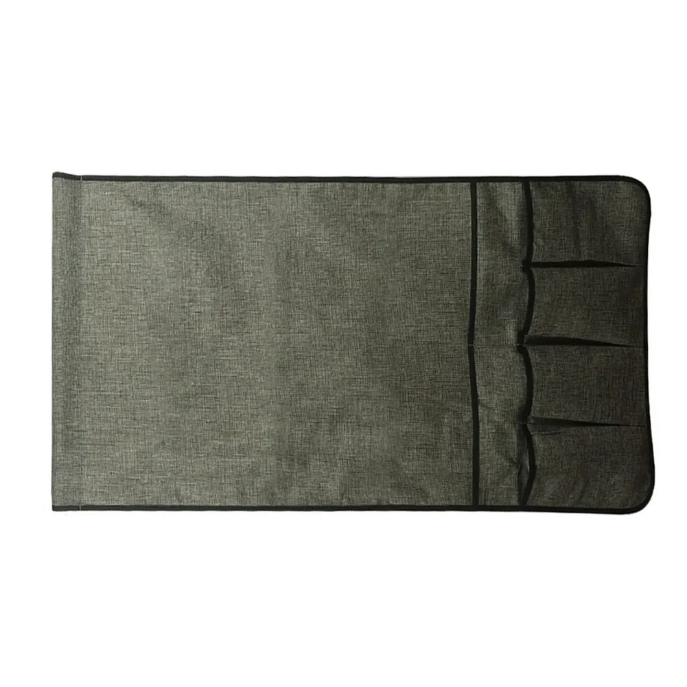 

Premium Design Bedside Storage Bag Anti Slip Sofa Desk Organizer Grey 87 5x48cm Conveniently Store Your Daily Accessories