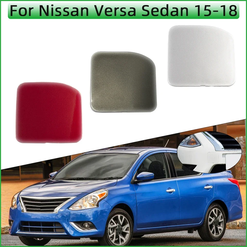 Penutup mata kait derek Bumper depan untuk Nissan Versa Sedan 2015 2016 2017 2018 Lid Lid tutup Trailer pancing