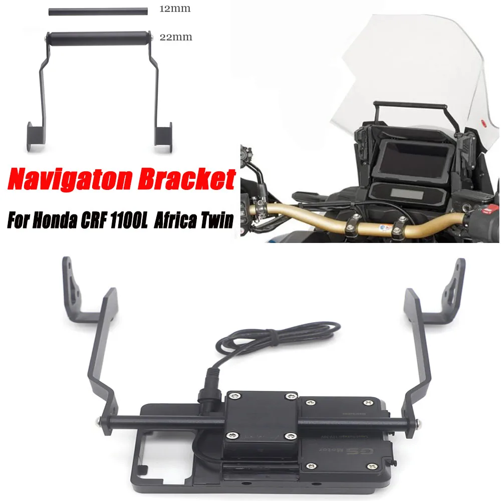 

For HONDA CRF 1100L Africa Twin Adventure sports CRF1100L Motorcycle Accessories Stand Holder Phone GPS Navigaton Plate Bracket