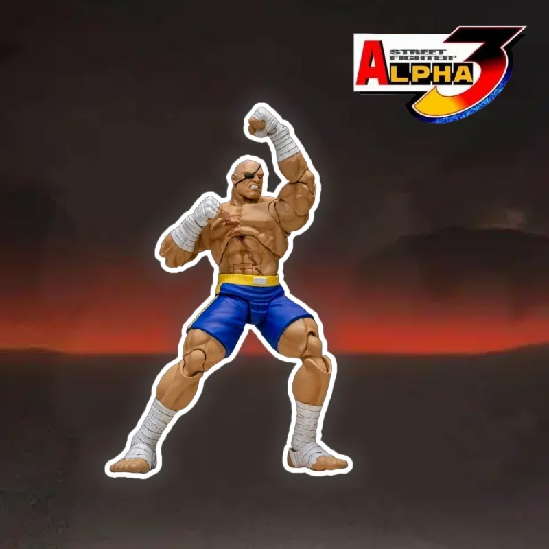 

【In Stock】 STORM ARENA SFSA03 Street FighterZERO3 Shonen Street Fighter3 Sagat Action Figure Doll Animation Model Collection