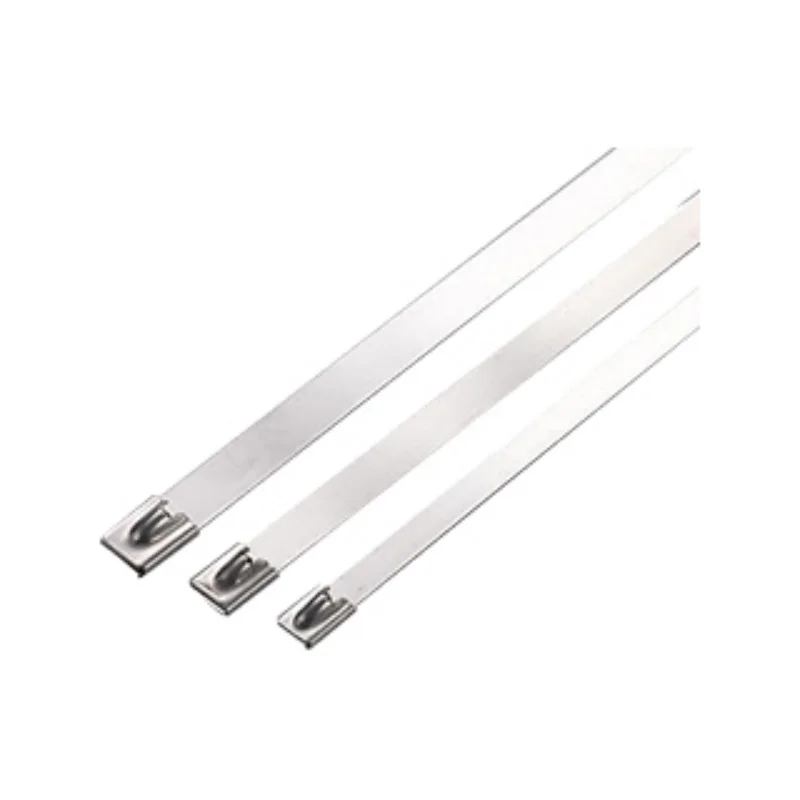 50Pcs Heavy Duty Self Locking 304 Stainless Steel Metal Zip Cable Ties Multipurpose For Exhaust Wrap Pipe Farm Wire Fence image 2
