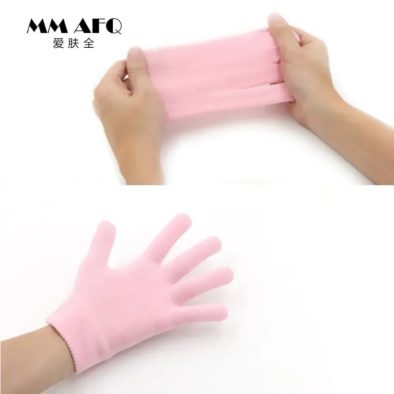 Gel Spa Gloves Moisturizing Whitening Exfoliating Pink Mask Ageless Beauty Hand Mask Hands Skin Care High Quality Silicone Glove