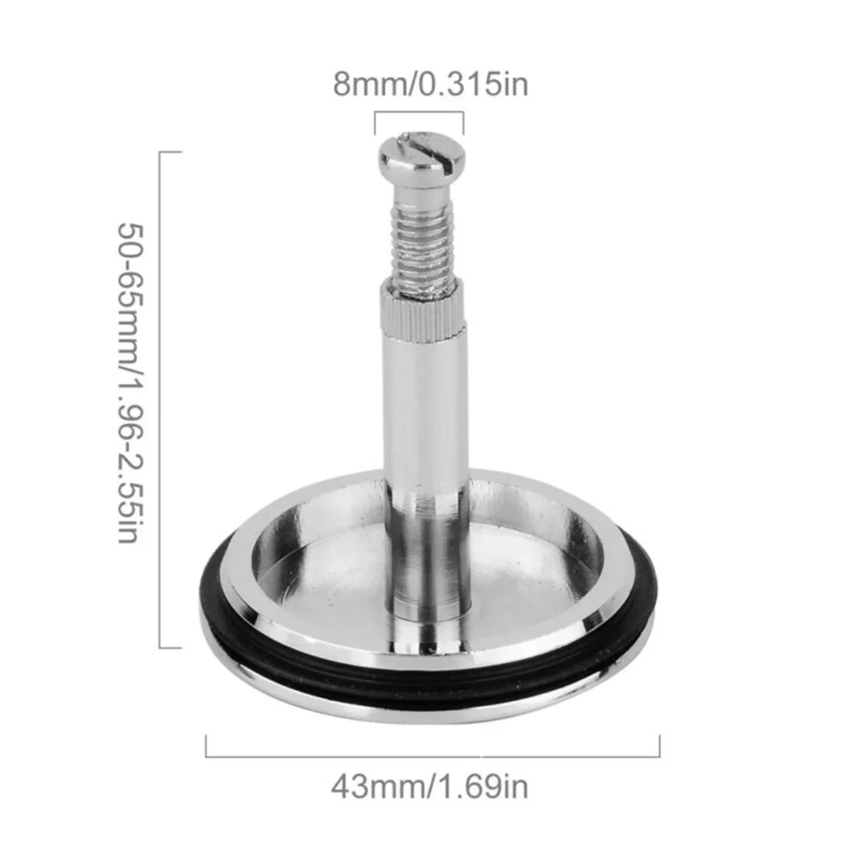 

Parts Bathtub Stopper Useful Accessories Drain Lightweight Plug Silver Valve 43mm Bath Tubs Brass+ Electroplating