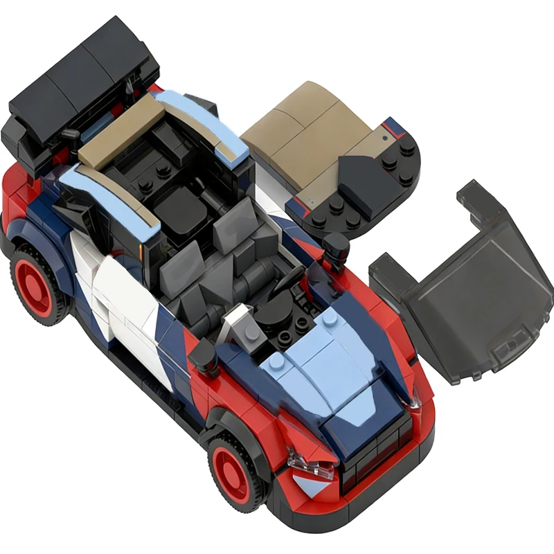 NEW 458Parts High Performance Rally Racing Car Moc Vehicle Model Custom Puzzle Diy Assembly Educational Building Blocks Toy Gift
