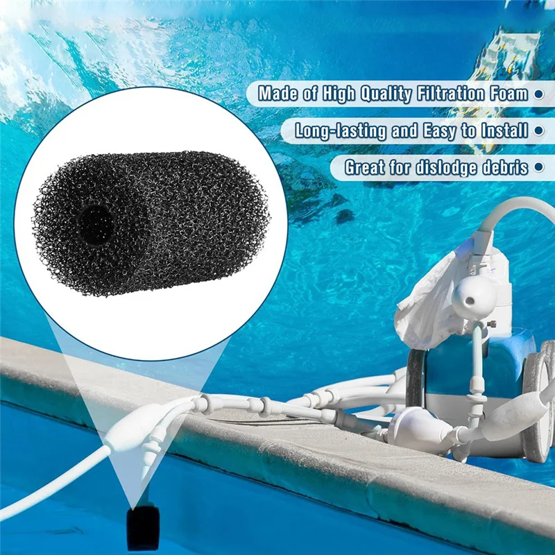 

Premium 11Pcs Pool Cleaner Parts Include 2 Pool Cleaner Bags For Polaris 280 480,3 Tires 6 Hose Scrubber Replacement