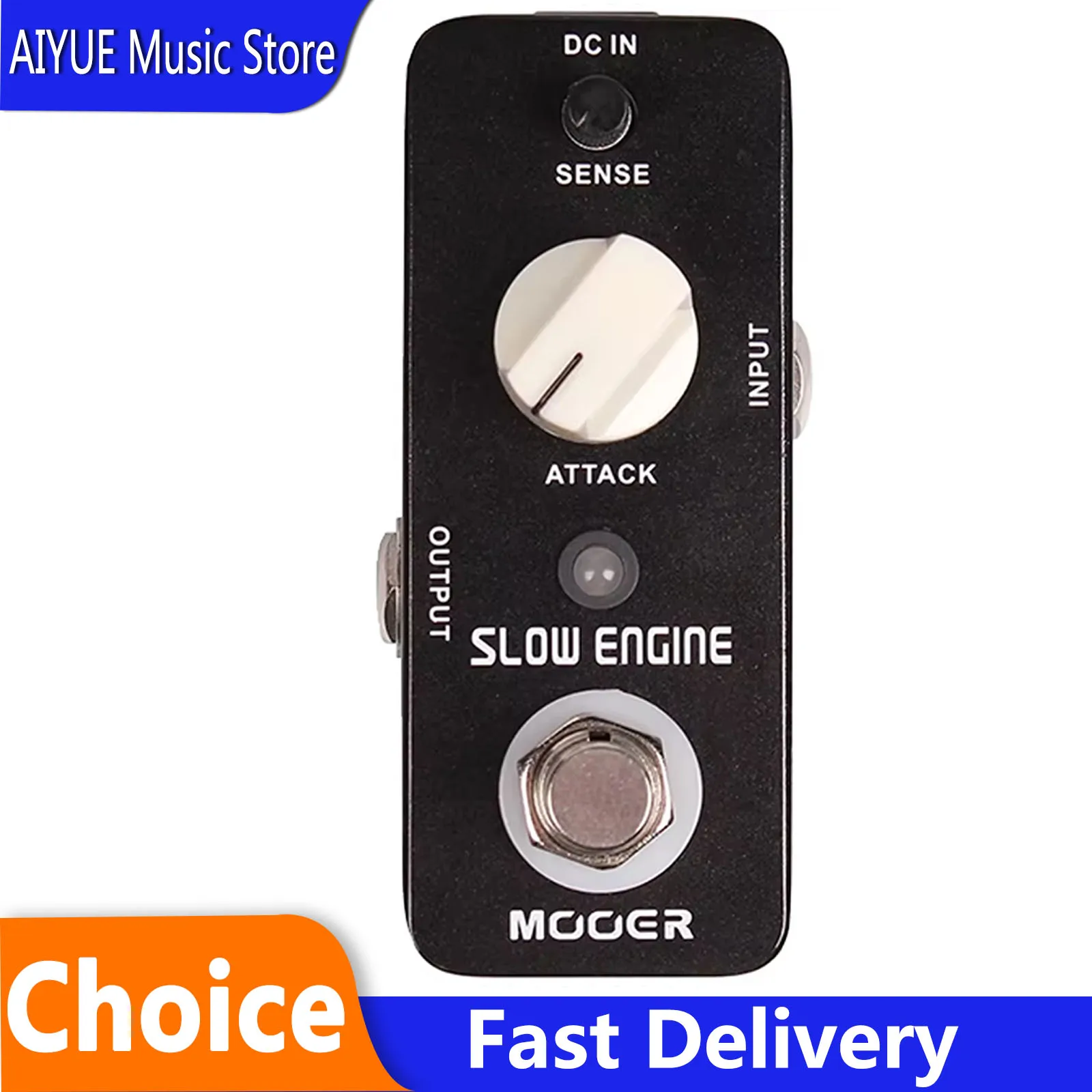 Pedal de Efecto para Guitarra Eléctrica MOOER Slow Engine, Efecto de Movimiento, True Bypass, Carcasa Metálica, Accesorios para Guitarra Bajo