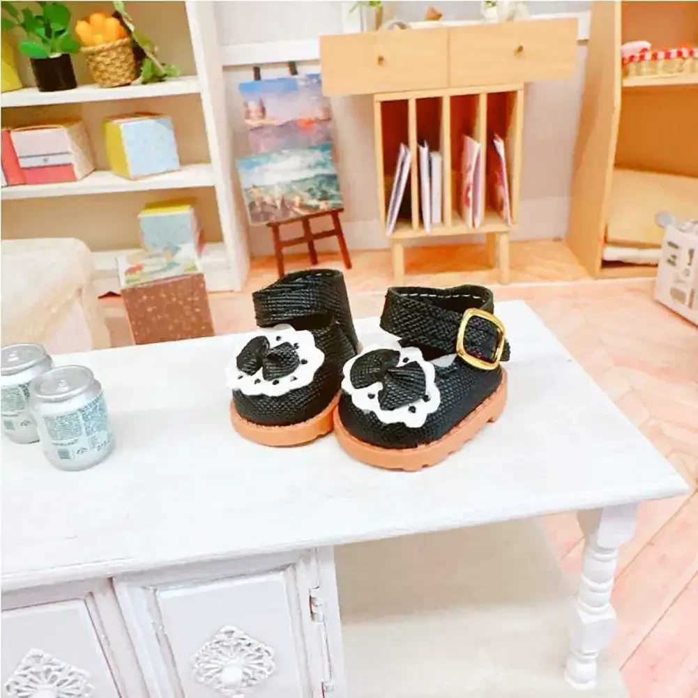 Hobbies Hand-made for Labubu 17cm Cotton Dolls Shoes Multiple Styles DIY Leather Shoes Replacement Bow Shoes Doll Accessories