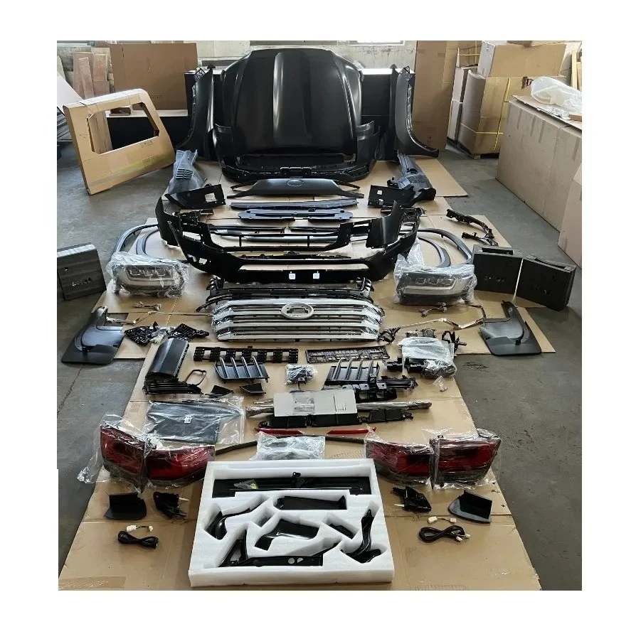 

Автомобильный передний и задний бампер, подтяжка лица, комплект кузова с широким преобразованием для Landcruiser Land Cruiser LC200, обновление до LC300