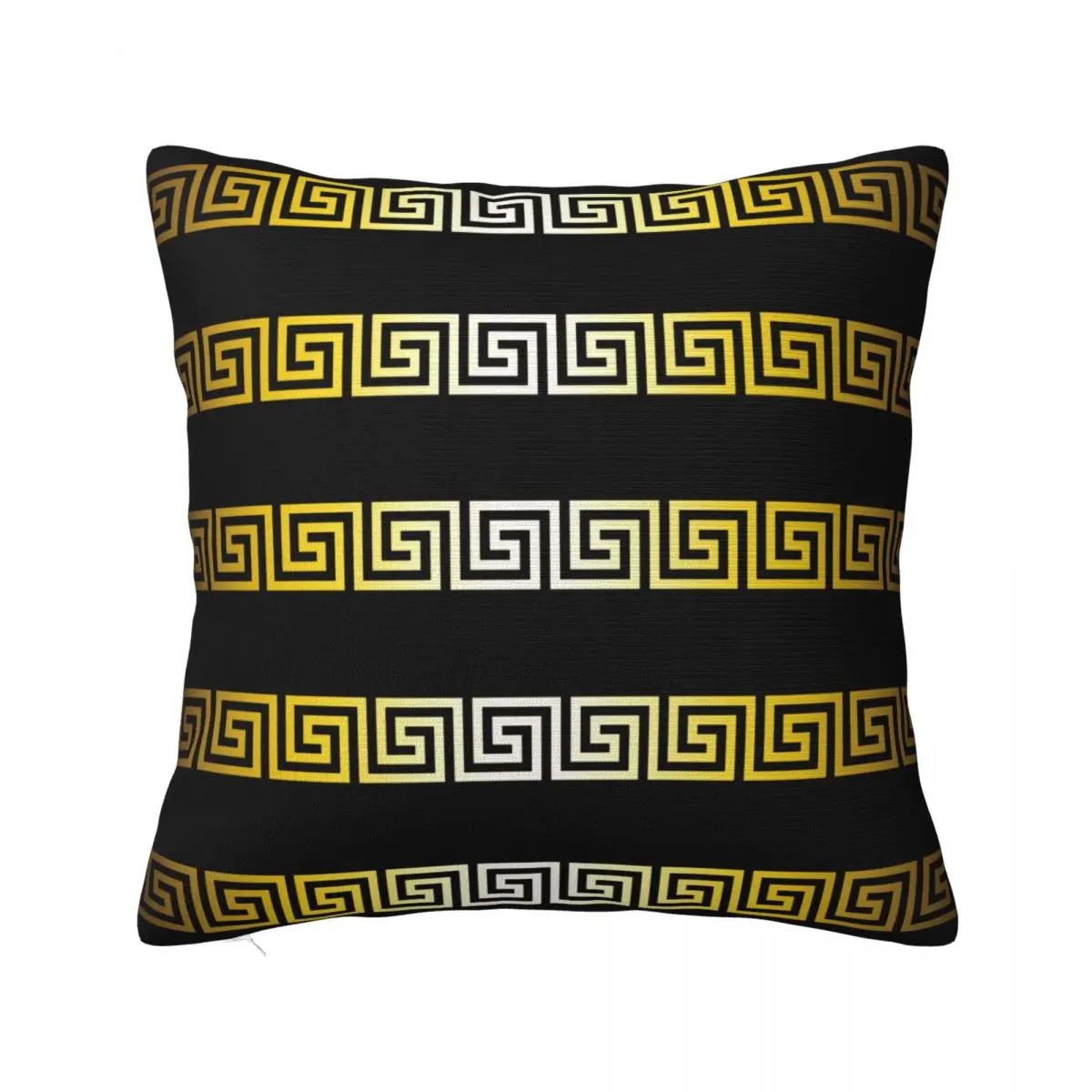 Luxury Greek Key Meanders Pillowcase Product Soft Cushion Cover Decorations Modern Greek Gold Meander Throw Pillow Case