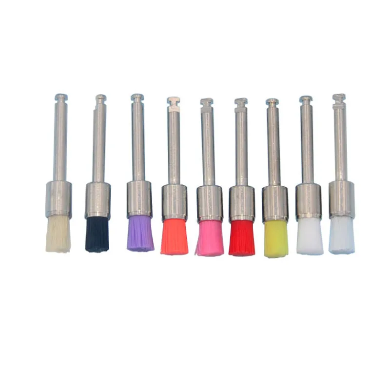 100Pcs Dental Prophy Brushes Polishing Polisher Nylon Disposable Latch Type Mixed Color Plat Used for Stain Removal and Polish - view 5
