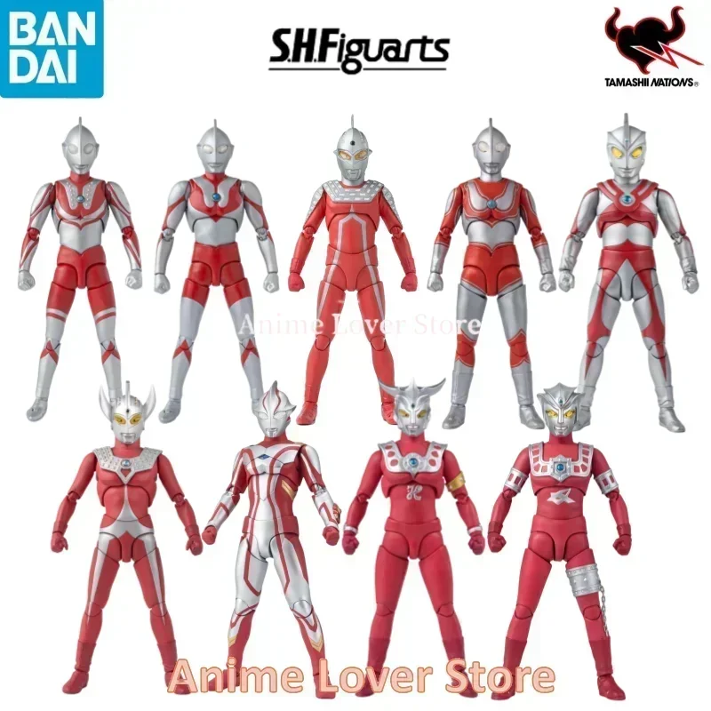 In Stock BANDAI S.H.Figuarts SHF Ultraman Zoffy Seven Jack Taro Ace Mebius Leo Astra Father of Ultra Anime Action Figure