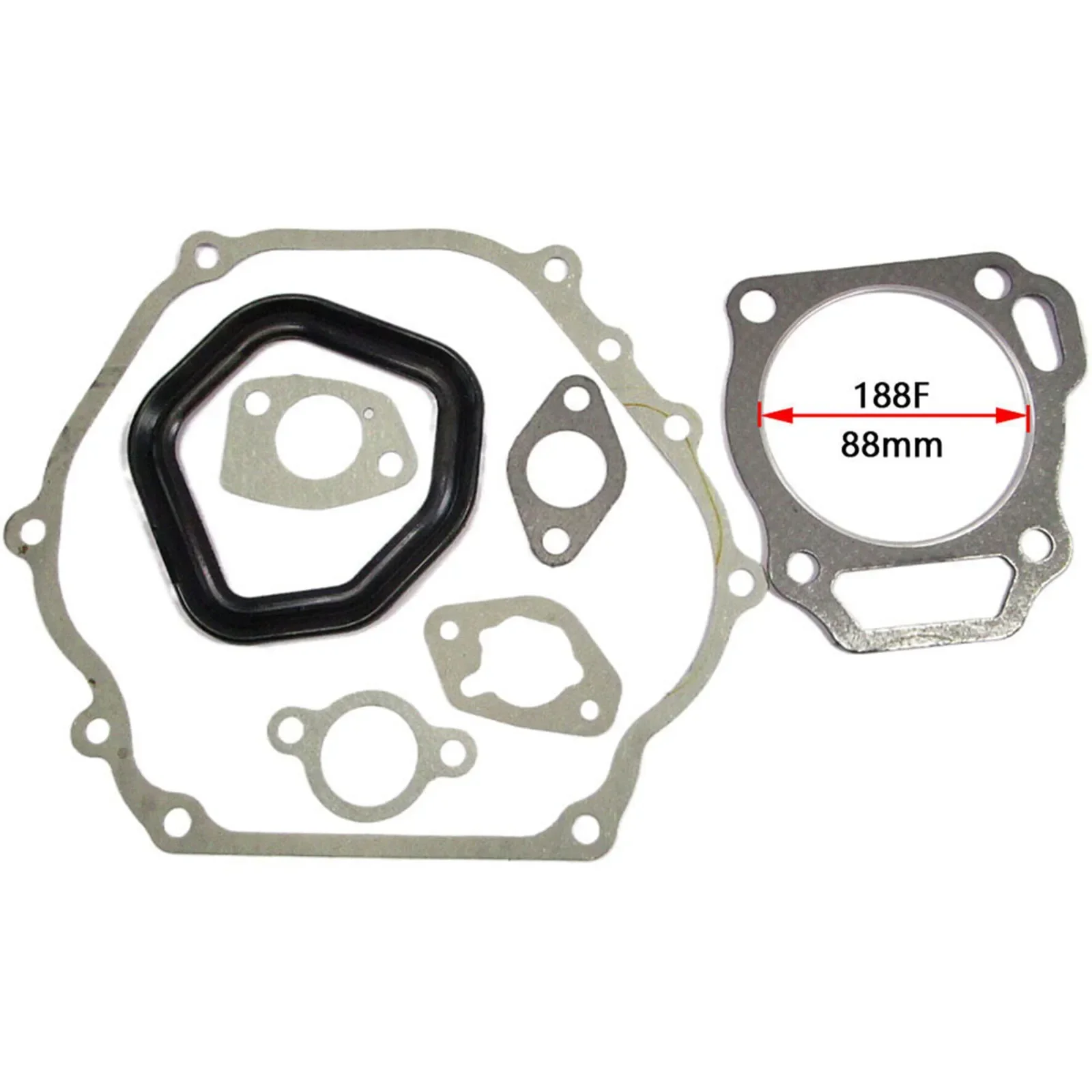 Cylinder Head Gasket Oil Seal Kit Muffler Gasket Engine Gasket For GX390 GX420 188F/190F 5-8KW EnginePetrol Trimmer