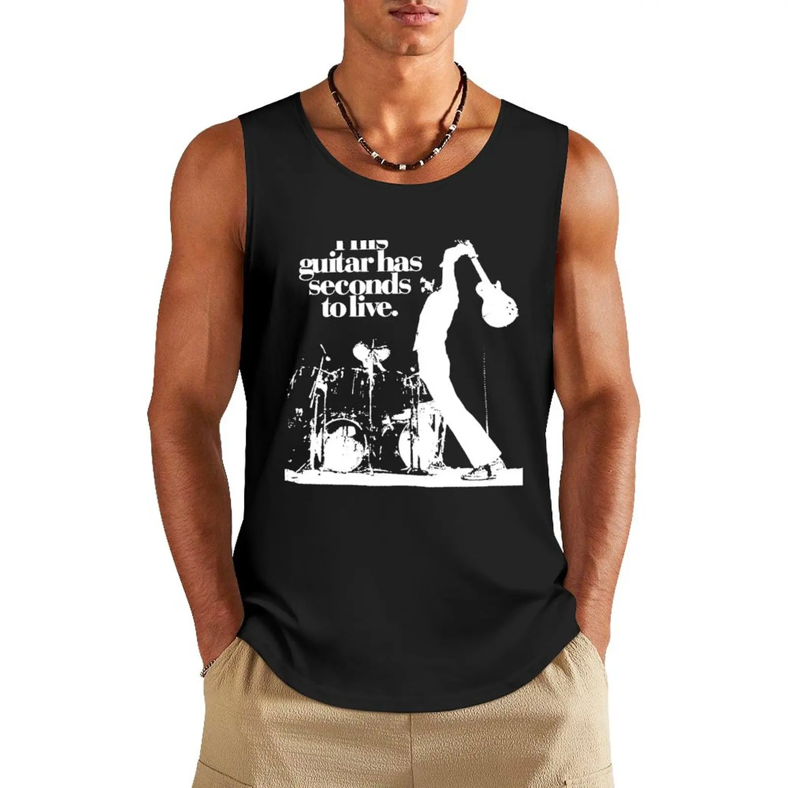 Pete Townshend The Who This guitar has seconds to live Rock Music legend Guitar Tank Top Top Men's sleeveless