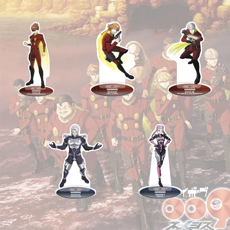 Cyborg 009: Nemesis Joe Shimamura Acrylic Stand figure Stand Plate Cosplay Prop Decor Cartoons present Friend Keychain