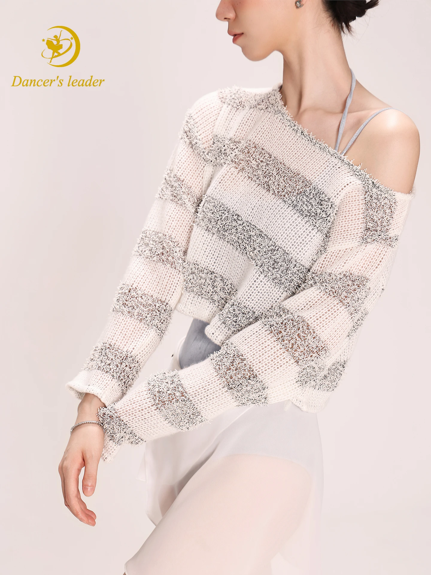 mono-de-ballet-estilo-femenino-profesional-para-adultos-traje-de-practica-de-yoga-y-danza-adelgazante-top-calido-a-rayas-de-lana