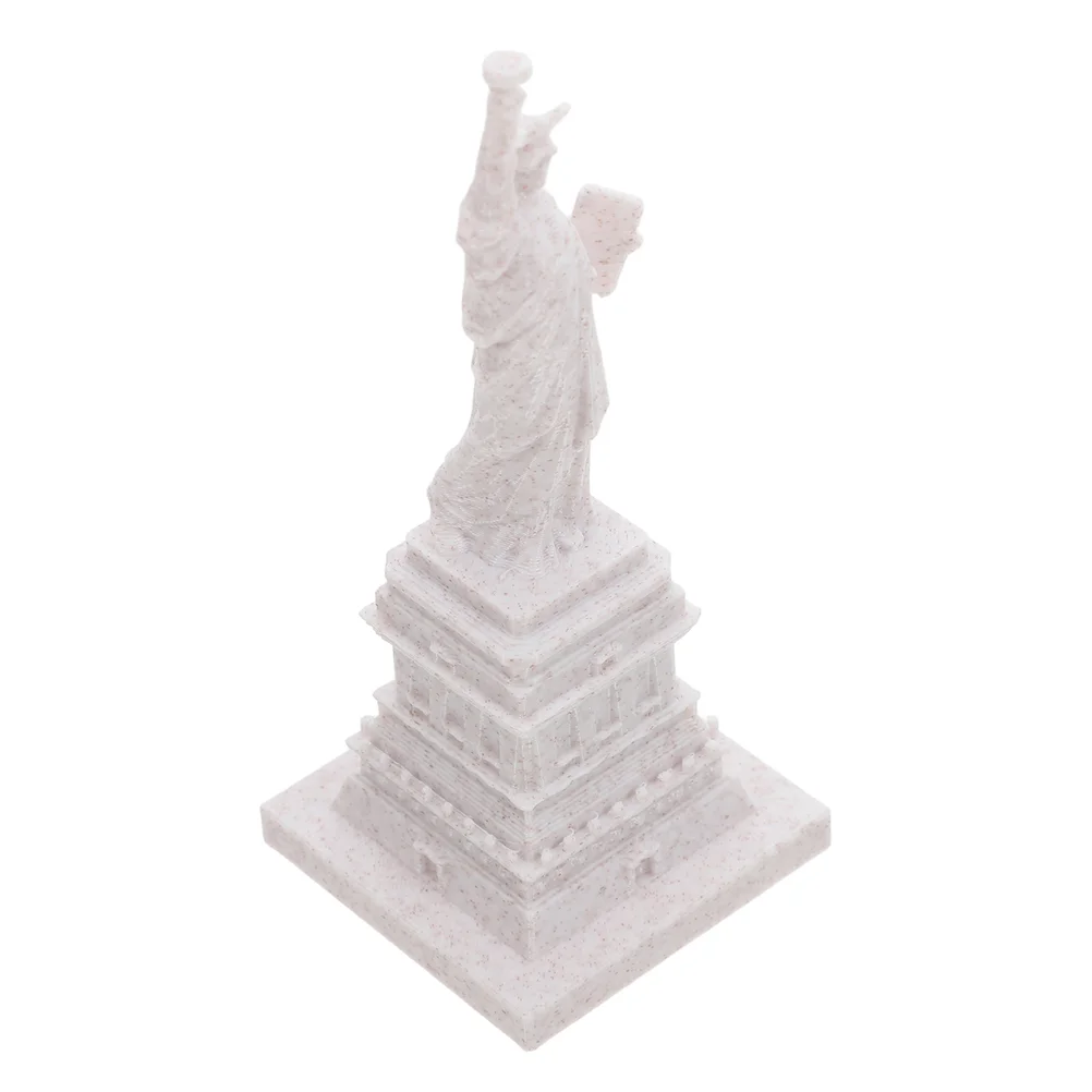 

Miniature Goddess Independence Day Statue of Liberty Beige Pet Statues Decor for Shelves Child