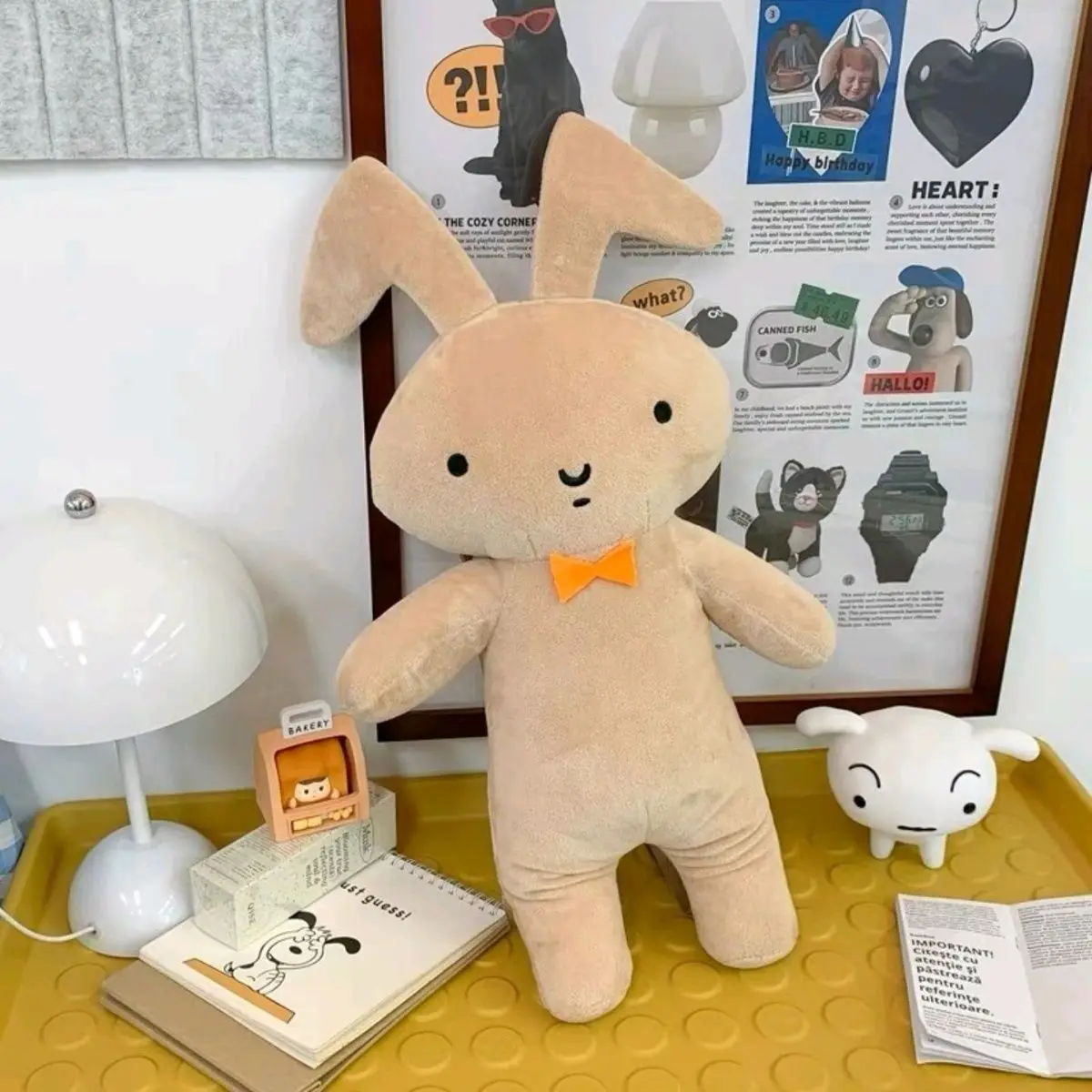 

50cm Crayon Shin-chan Nini's Rabbit Plush Doll Cute Nene Sakurada Soft Stuffed Toy Huggable Cushion Pillow for Kids Gift Toys