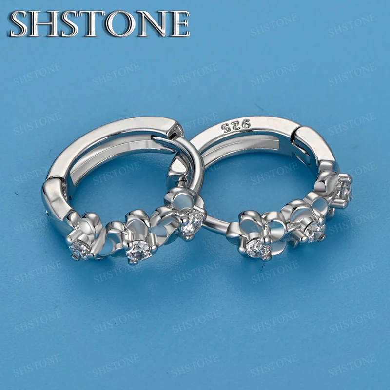 

Fashion Trend 925 Sterling Silver Ear Clip Earrings For Women Man Charm Wedding Party Jewelry Gift Luxurious Noble Accessories