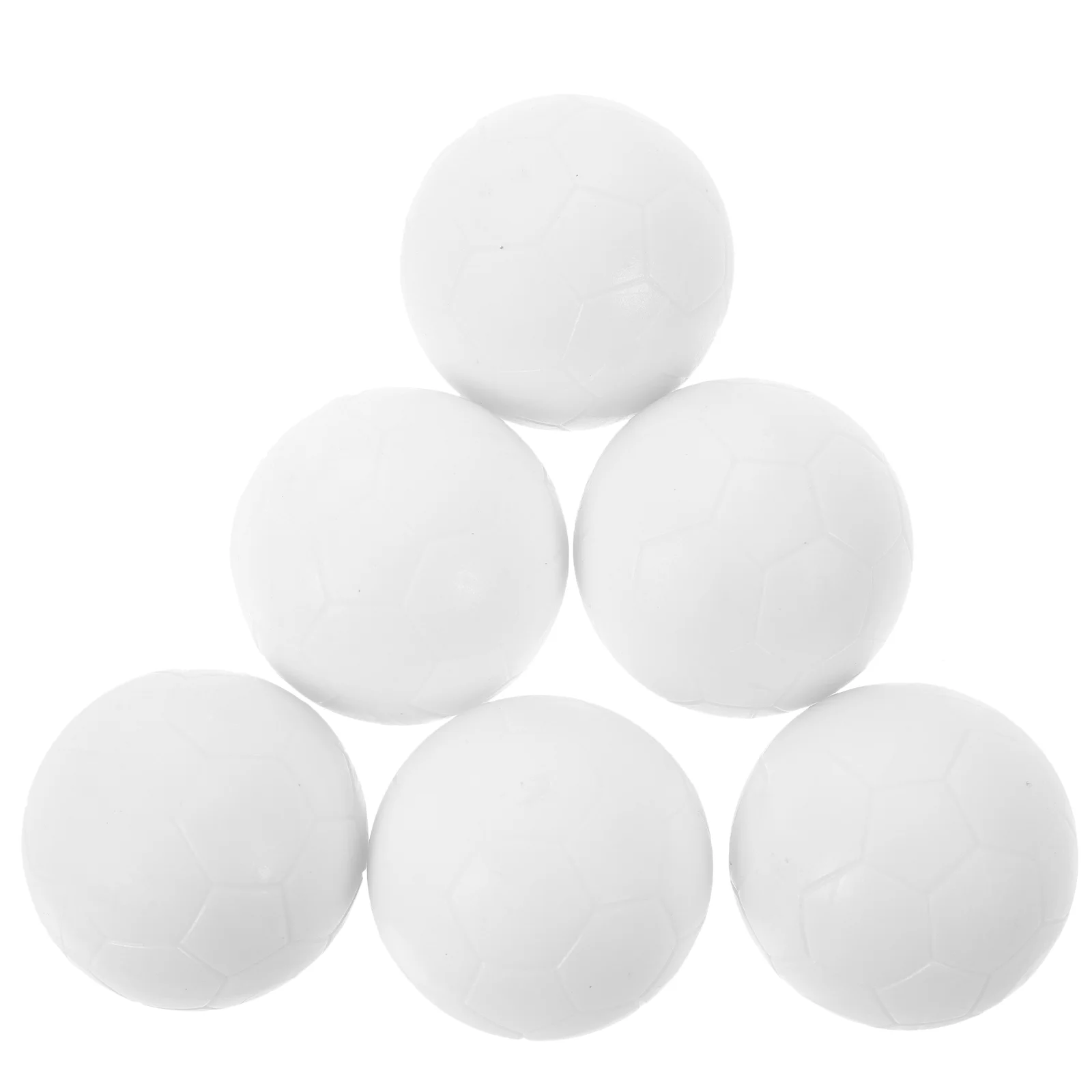 

6 Pcs Football Table Soccer Replacement Game Balls Replaceable Board Foosball White Replacements Child