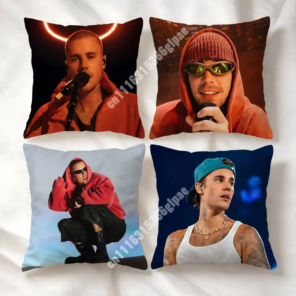 SWAG J-Justin B-Bieber Better Man Love Song Printed Pillow Cover Sofa Couch Bedroom Cinema Home Theater Decoration