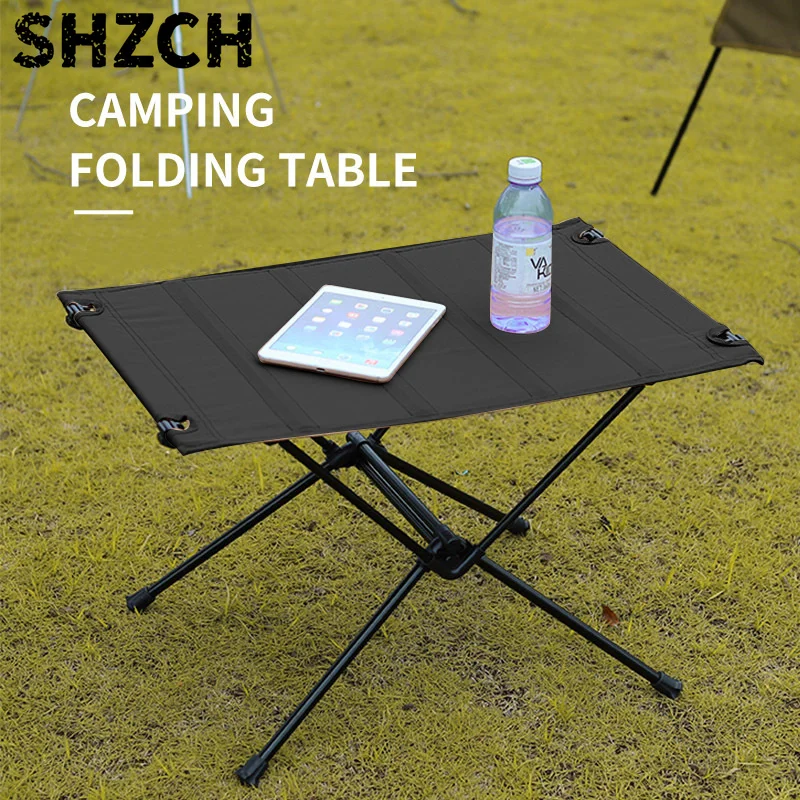 WESTTUNE Outdoor Folding Table Portable Camping Oxford Fabric Table Lightweight Roll Up Desk for Outdoor Picnic Hiking Travel