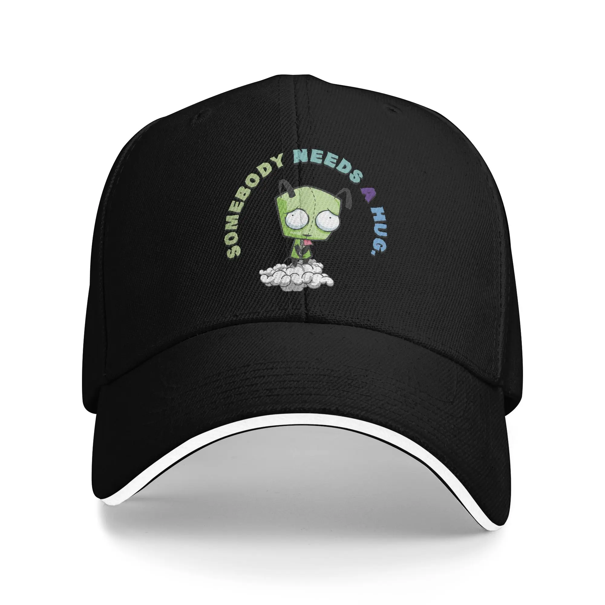 Invader Zim Gir Baseball Caps Retro  Sandwich Hat Unisex Adjustable Dad Hat Travel Gift