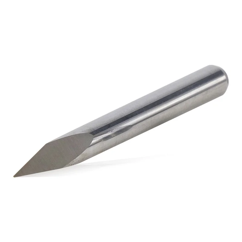 10pcs Milling Cutter 3 Edge Pyramid Engraving Bit 3.175mm(1/8) Shank 20/30/40/45/60/90 Degrees CNC Router Bit Wood Milling Tool