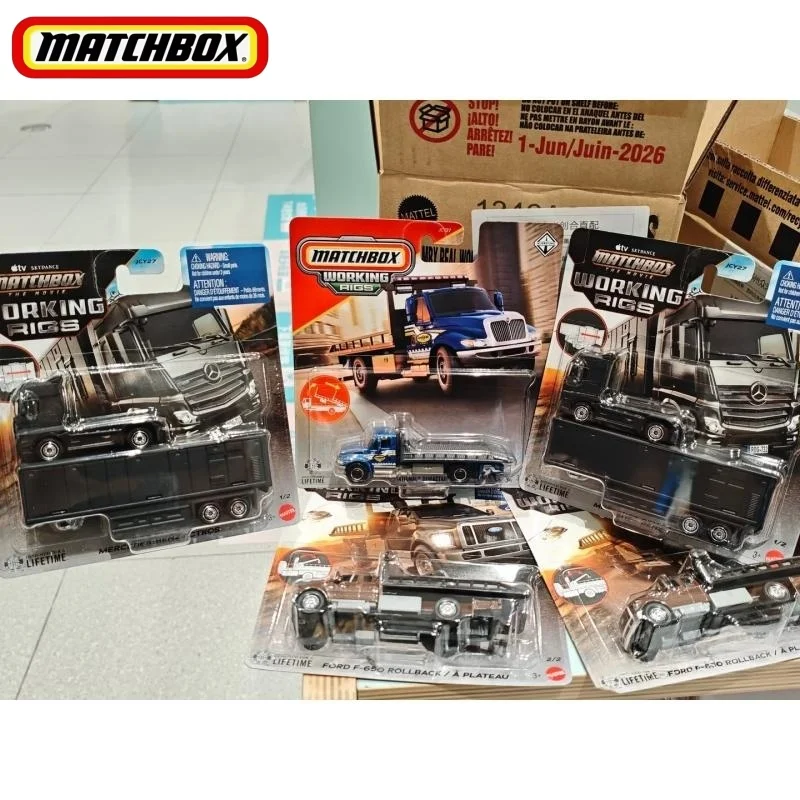 Matchbox Collectible Diecast Engineering Truck Model Working Rigs JCY27-J Alloy Mercedes Benz Ford International For Collection