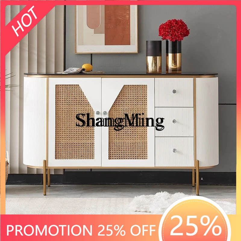 

SM легкий роскошный входной шкаф для гостиной, столовой, боковой шкаф из цельного дерева, современный простой декоративный шкаф для хранения