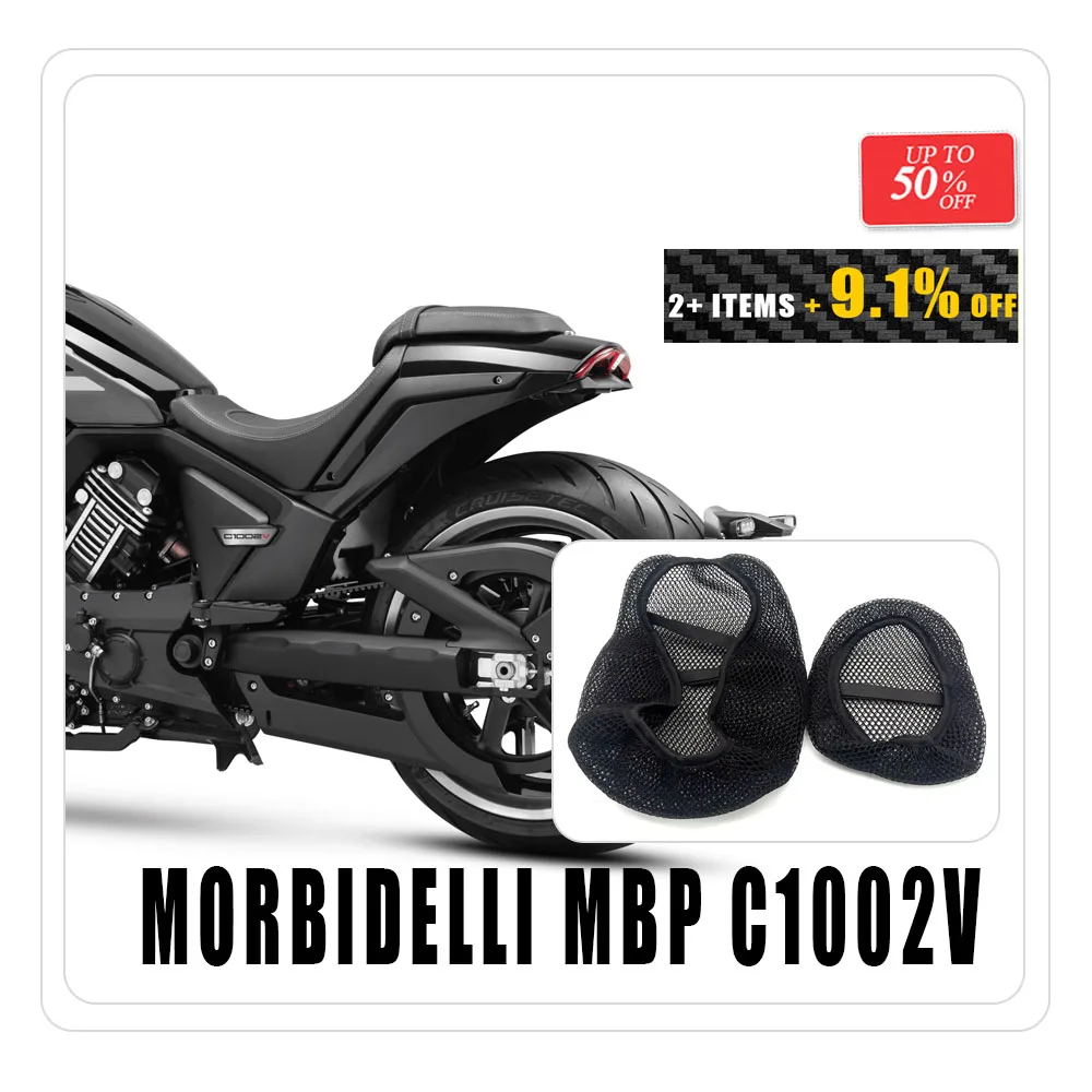 Motorcycle 3D Breathable Mesh Seat Cover Heat Insulation Cushion Protector Replacement Accessories For Morbidelli MBP C1002V