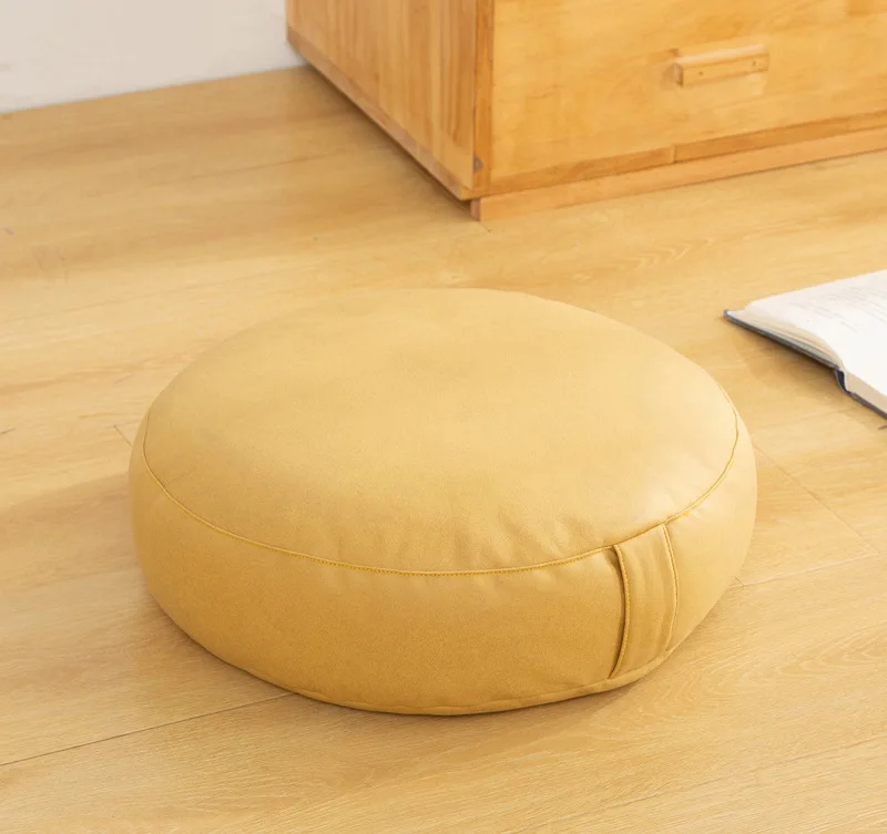 Round Seat Cushion Thick Small Sitting Pier Futon Leather Floor Cushion Lazy Cushion Balcony Bedroom Tatami Sitting Stool Mat