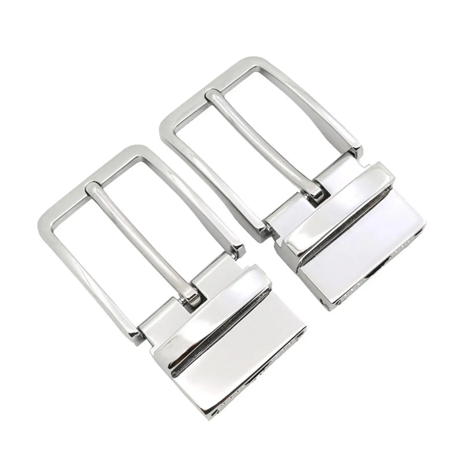 Mens Classic Casual Belt Buckle Alloy Pin Rectangular Reversible Buckle Accessory for Leather Crafts or Wide Belt Replacement