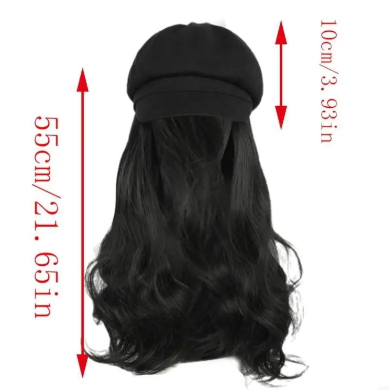 270D парики с прикрепленными беретами, шляпа для девочек, женщин, шиньон, повседневная шляпа для улицы, повседневная одежда, для