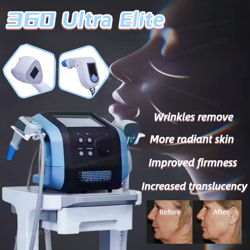 Portable Ultra 360 Skin Tightening Collagen Gun Collagen Regeneration 2 In 1 Unipolar Firming Skin Fat Burning 360 Ultra