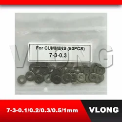 Diesel Fuel Injector 7-3-0.1MM Adjustment Pressure Washer Shims 0.1mm 0.2mm 0.3mm 0.5mm 1mm Adjusting Pressure Pad