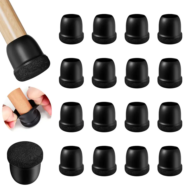 16PCS Silicone Chair Leg Floor Protectors with Wrapped Felt Sofa Table Feet Pads Non Slip Reduce Noise for Hardwood Floors - Image 12