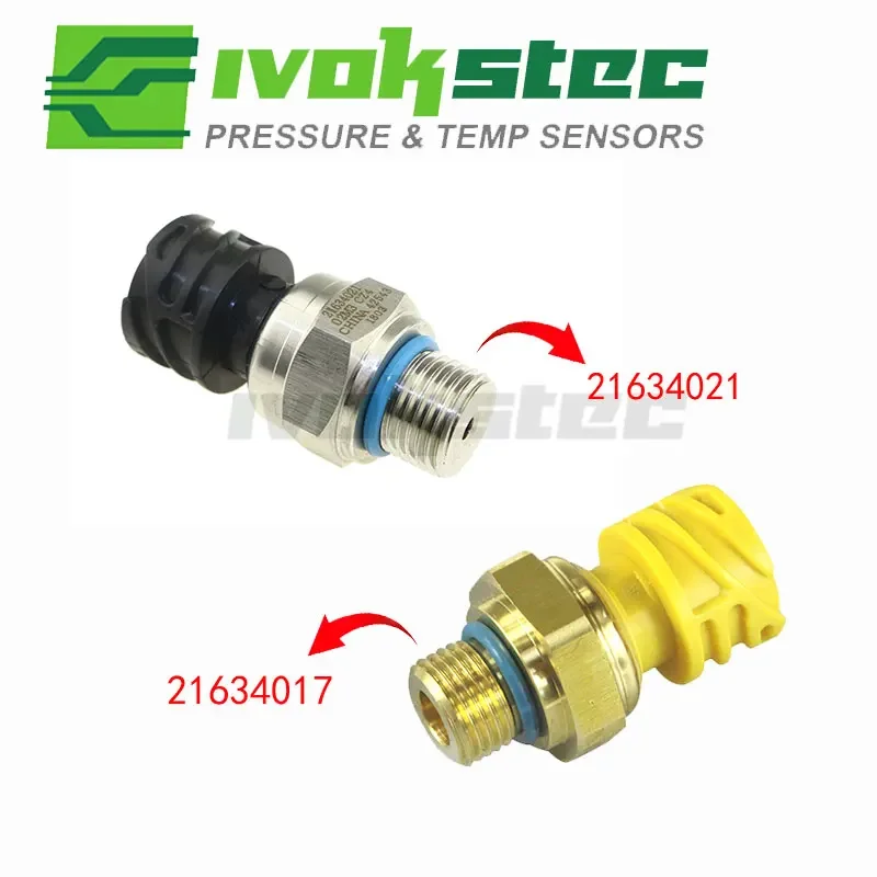 2Pcs 21634021&21634017 Oil Pressure Sensor for Volvo Truck Diesel D12 D13 FH12 FM12 FH16