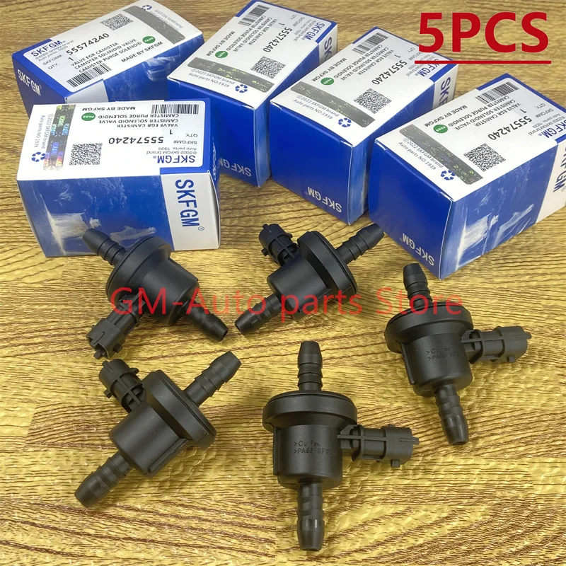 

5X электромагнитный клапан продувки канистры из углерода для Chevrolet Cruze Opel Astra Corsa Insignia OEM # 55574240 55353802