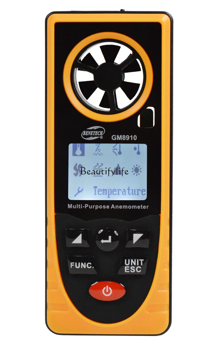 

*GM8910 Multifunctional Anemometer Temperature and Humidity Meter Atmospheric Pressure Illumination Meter