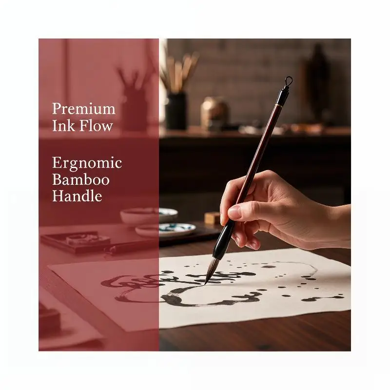 

10Selected Chinese Brush Set Professional Level Calligraphy/Chinese Painting Brush Comes With A Portable Storage Bag