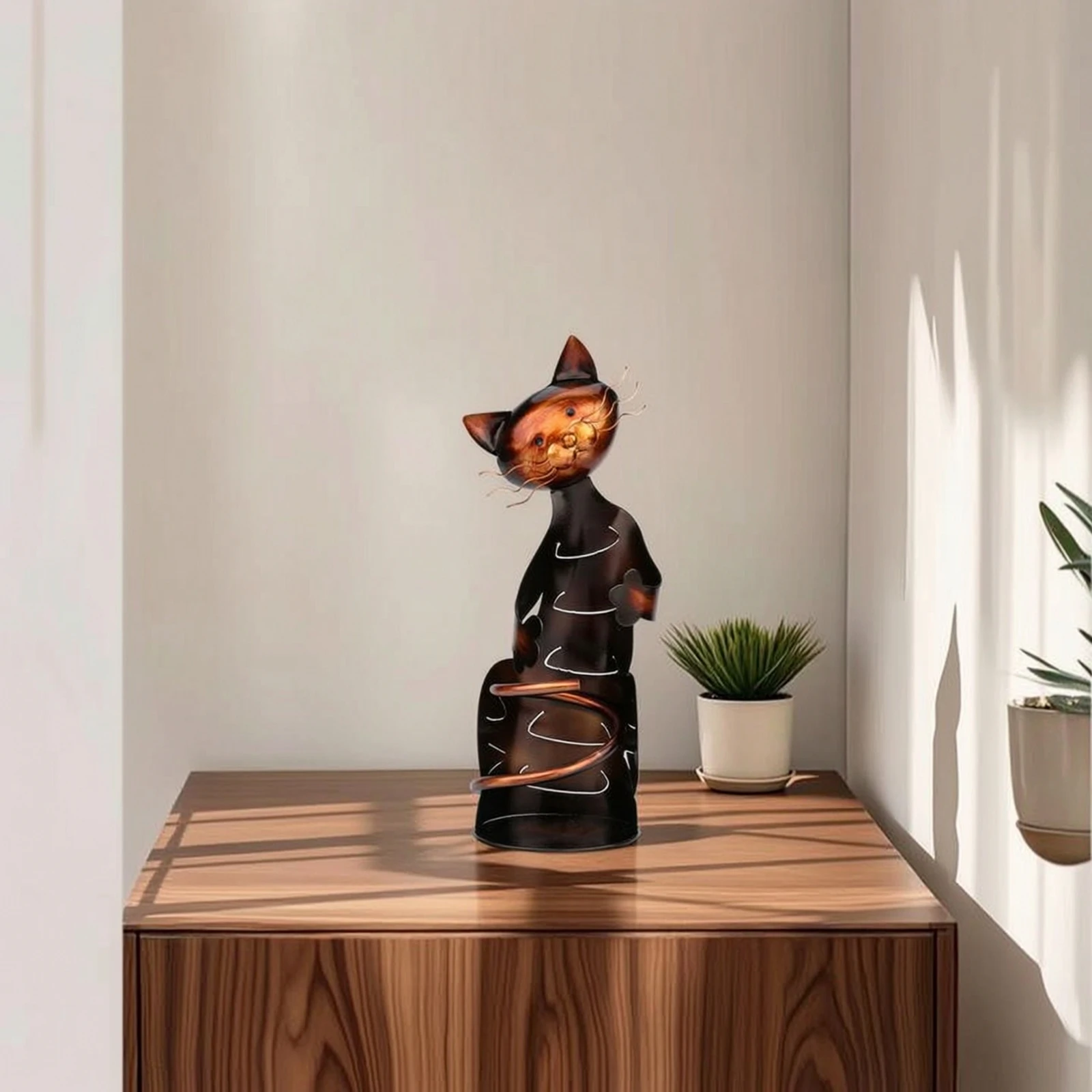Wine Bottle Holder Decorative Tabletop Wine Holder Stand Decor Animal-Shaped Compact for Collectors, Dining Table