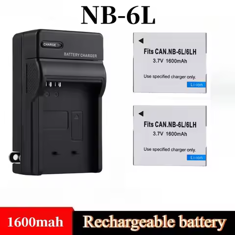 NB6L NB-6L 1600mAh Battery NB-6LH NB6LH NB 6L 6LH 3.7V Rechargeable Battery for Canon IXUS 105 210 95 300 200 310 265 Hs Is