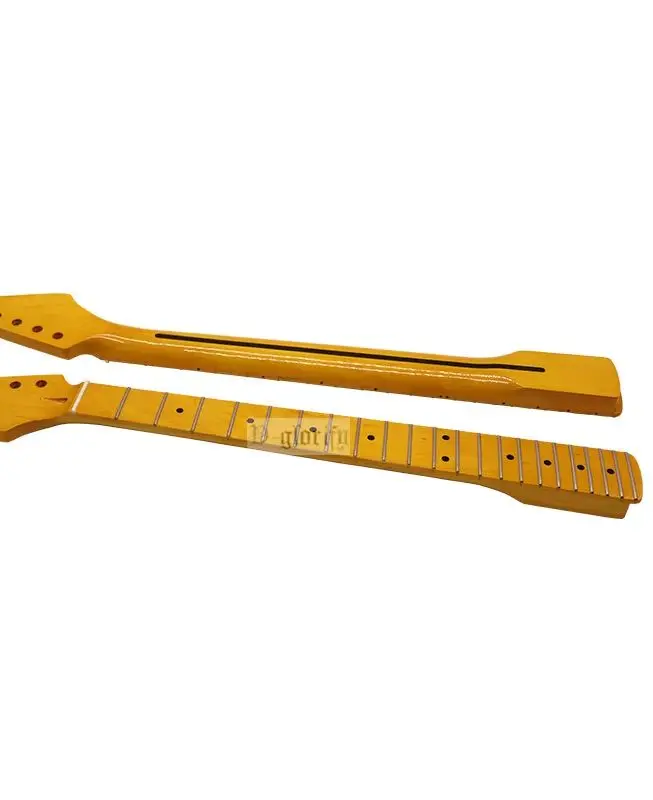 Left hand 6-stringed guitar neck, 21st/22nd grade electric guitar neck, backhand guitar neck, left guitar neck, all maple wood b